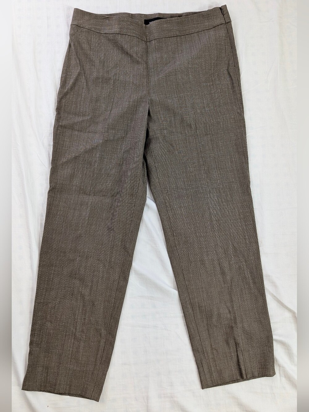 ST. JOHN women's Emma Dress Pants, Made in USA, Coffee Brown, size 10, wool